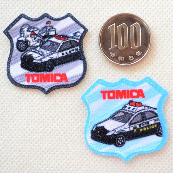 画像4: ワッペン トミカ パトロールカー 白バイ (4)