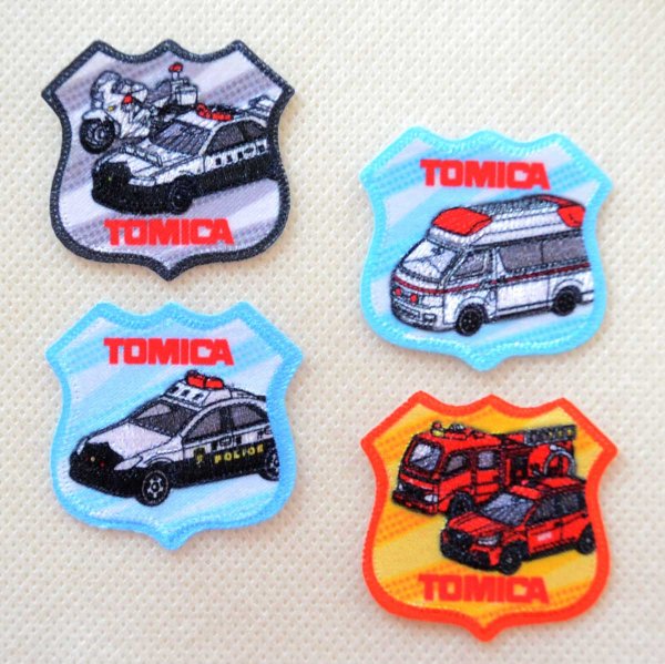 画像6: ワッペン トミカ パトロールカー 白バイ (6)