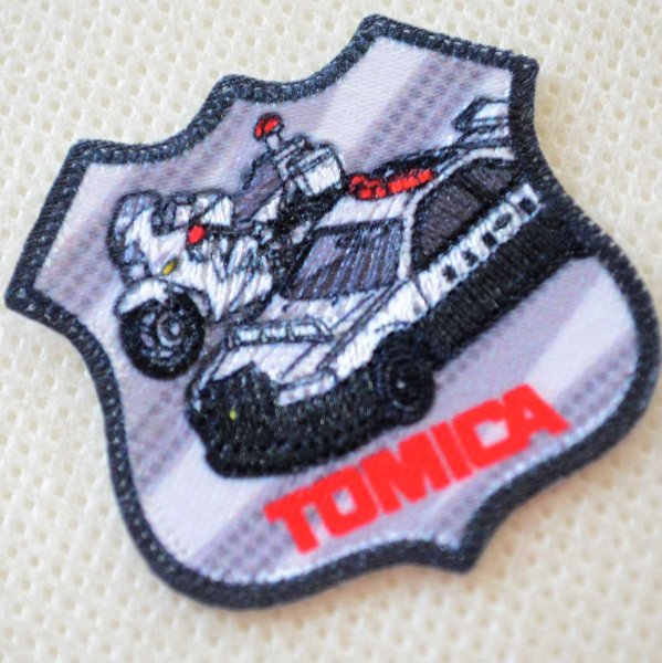 画像2: ワッペン トミカ パトロールカー 白バイ (2)