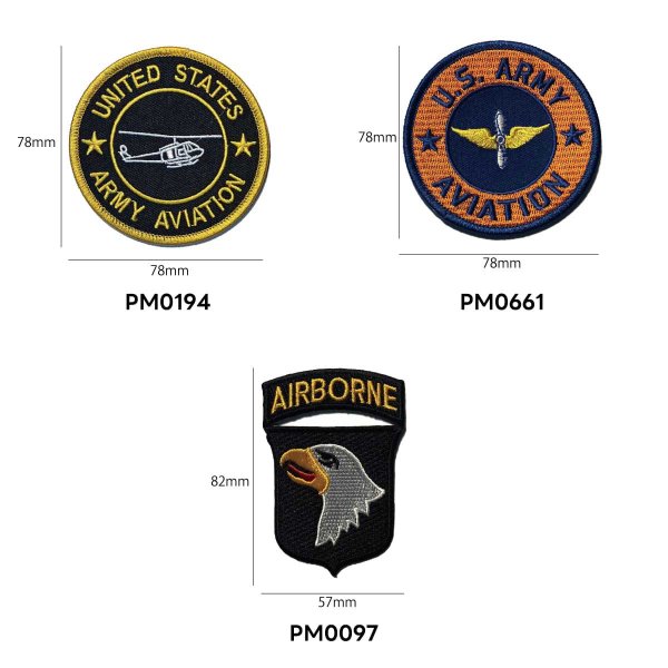 画像3: U.S. Army Aviation アメリカ陸軍航空隊 ミリタリーワッペン U.S.Army アーミー アメリカ陸軍 アイロン 刺繍 通販 (3)