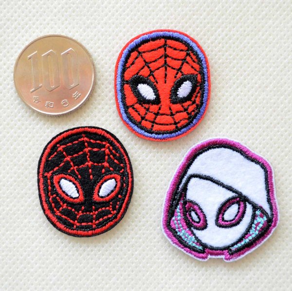 画像3: ワッペン スパイダーマン フェイスセット (3)