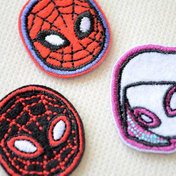 画像2: ワッペン スパイダーマン フェイスセット (2)