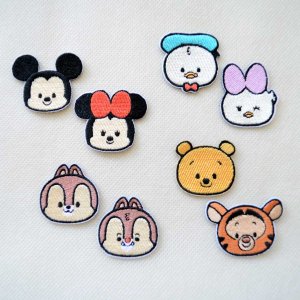 画像4: ワッペン ディズニー ミッキーマウス ミニーマウス ミニ シール アイロン 2枚セット