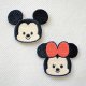 ワッペン ディズニー ミッキーマウス ミニーマウス ミニ シール アイロン 2枚セット