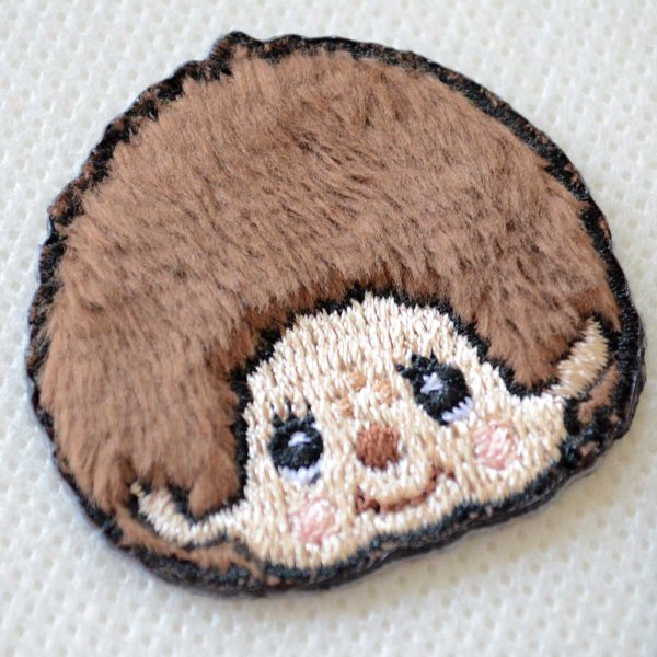 画像2: ワッペン モンチッチ モンチッチくん モンチッチちゃん アイロン おしゃれ 大人向け 2枚セット (2)