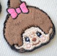 画像3: ワッペン モンチッチ モンチッチくん モンチッチちゃん アイロン おしゃれ 大人向け 2枚セット (3)