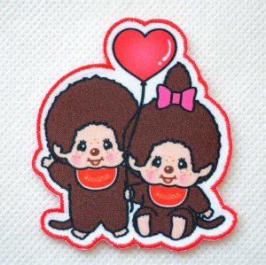 画像1: ワッペン モンチッチ モンチッチくん モンチッチちゃん アイロン おしゃれ 大人向け 