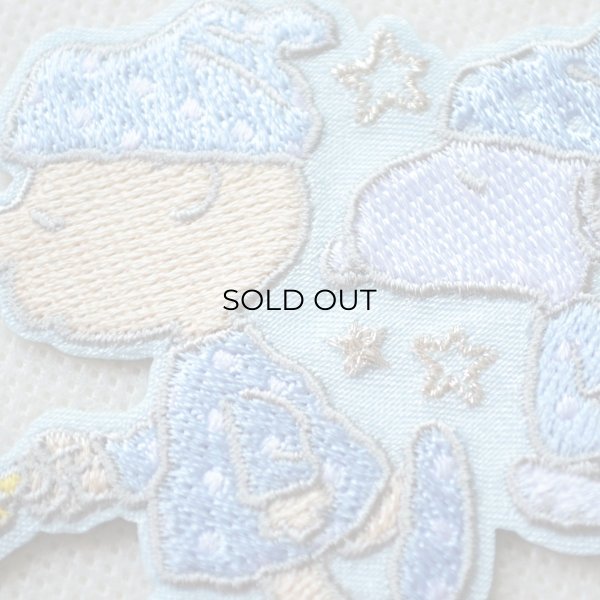 画像2: ワッペン スヌーピー ピーナッツ パステル パジャマ アイロン シール (2)