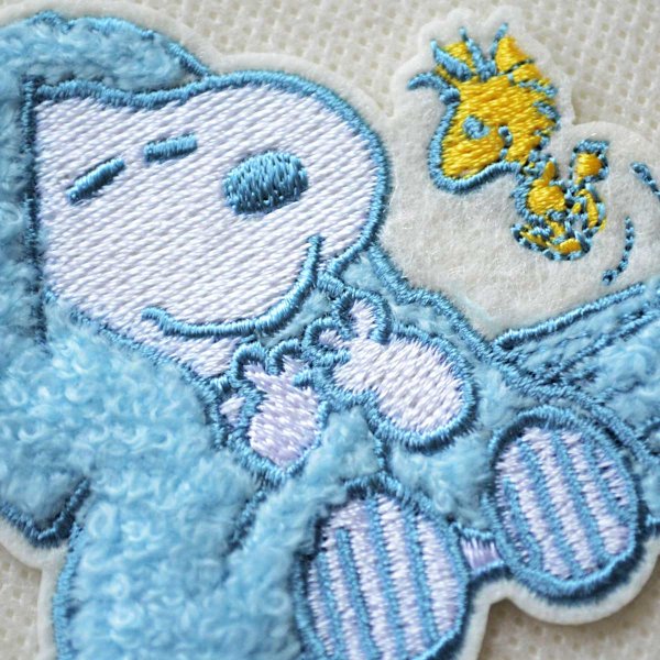 画像2: ワッペン スヌーピー ピーナッツ パステル タオル アイロン シール (2)