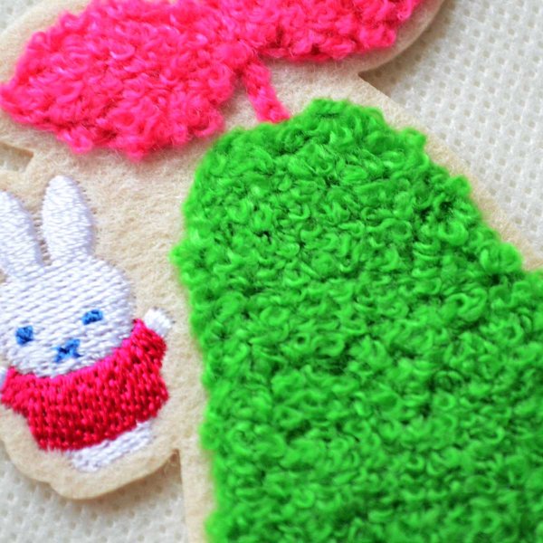 画像2: ワッペン ミッフィー ディックブルーナ 洋梨 サガラ アイロン シール (2)