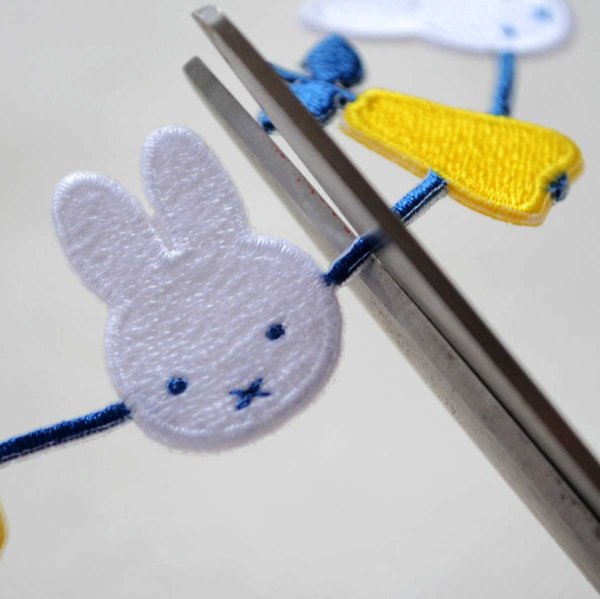 画像3: ワッペン ミッフィー ディックブルーナ 洋梨 ライン アイロン シール (3)