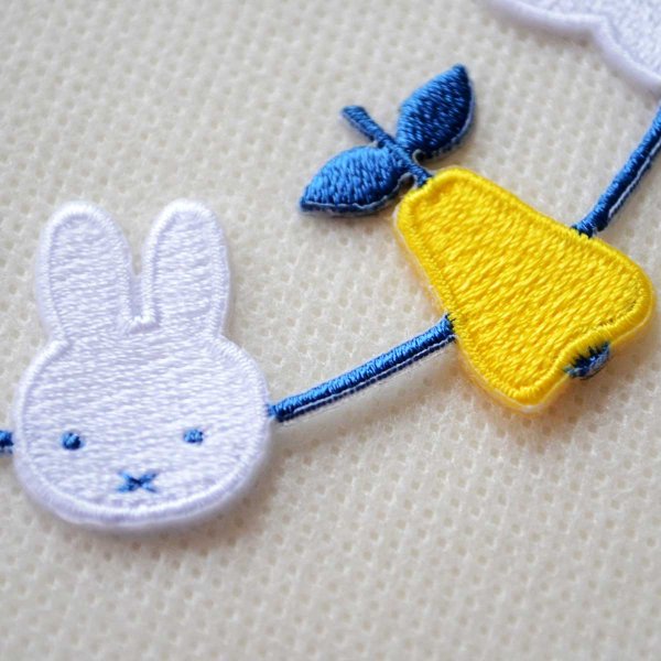 画像2: ワッペン ミッフィー ディックブルーナ 洋梨 ライン アイロン シール (2)