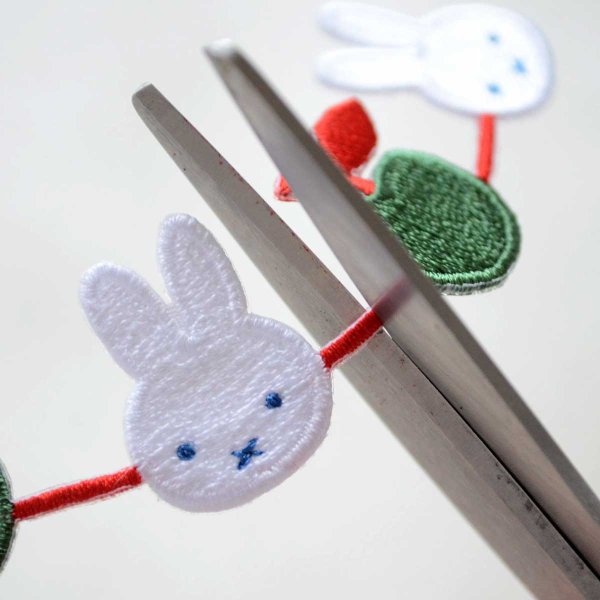 画像4: ワッペン ミッフィー ディックブルーナ りんご ライン アイロン シール (4)