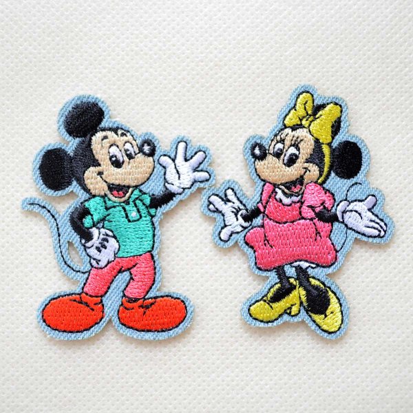 画像4: ワッペン ディズニー ミッキーマウス レトロ アイロン シール おしゃれ 大人 (4)