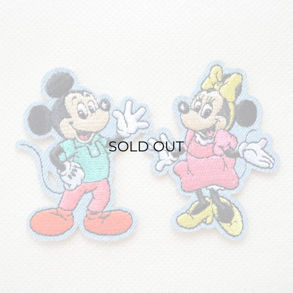 画像4: ワッペン ディズニー ミニーマウス レトロ アイロン シール おしゃれ 大人 (4)