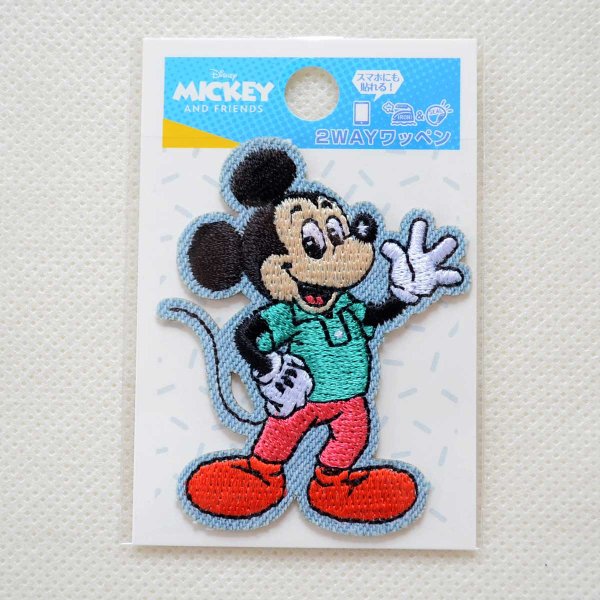 画像3: ワッペン ディズニー ミッキーマウス レトロ アイロン シール おしゃれ 大人 (3)