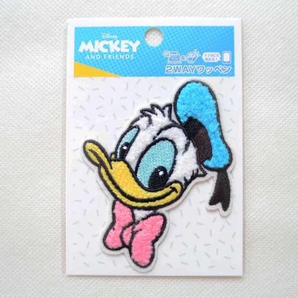 画像3: ワッペン ディズニー ドナルドダック レトロ サガラ アイロン シール おしゃれ 大人 (3)