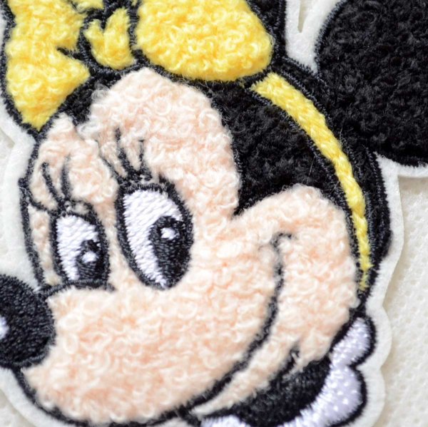 画像2: ワッペン ディズニー ミニーマウス レトロ サガラ アイロン シール おしゃれ 大人 (2)