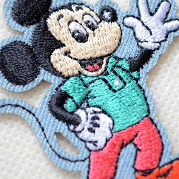 画像2: ワッペン ディズニー ミッキーマウス レトロ アイロン シール おしゃれ 大人 (2)