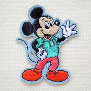 画像1: ワッペン ディズニー ミッキーマウス レトロ アイロン シール おしゃれ 大人