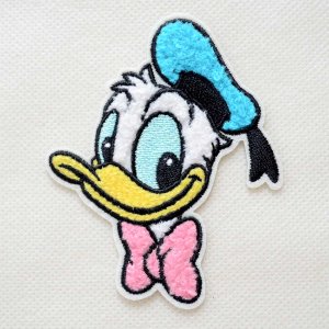 画像1: ワッペン ディズニー ドナルドダック レトロ サガラ アイロン シール おしゃれ 大人