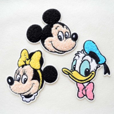 ワッペン ディズニー ドナルドダック レトロ サガラ アイロン シール