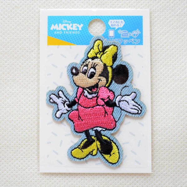 画像3: ワッペン ディズニー ミニーマウス レトロ アイロン シール おしゃれ 大人 (3)