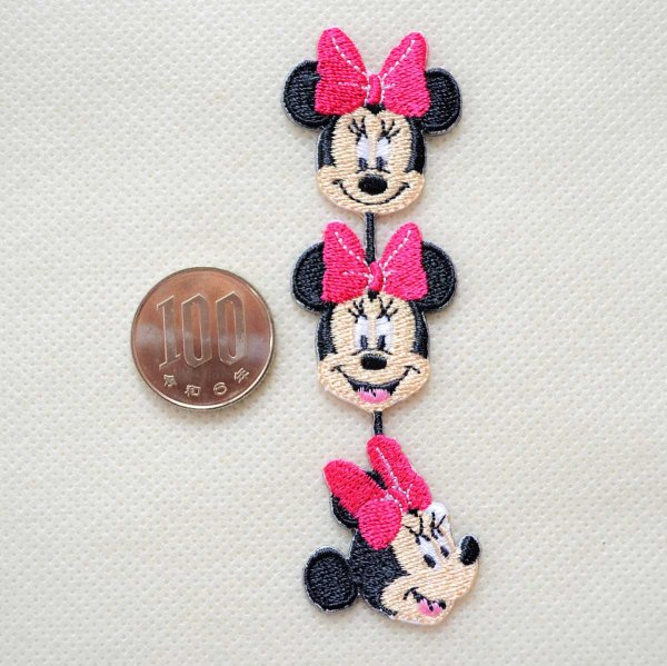画像3: ワッペン ディズニー ミニーマウス ライン アイロン シール おしゃれ 大人 (3)