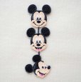 画像1: ワッペン ディズニー ミッキーマウス ライン アイロン シール おしゃれ 大人 (1)