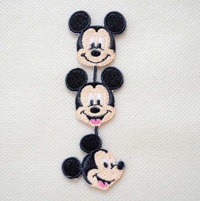 ワッペン ディズニー ミッキーマウス ライン アイロン シール おしゃれ