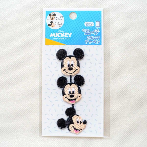 画像5: ワッペン ディズニー ミッキーマウス ライン アイロン シール おしゃれ 大人 (5)