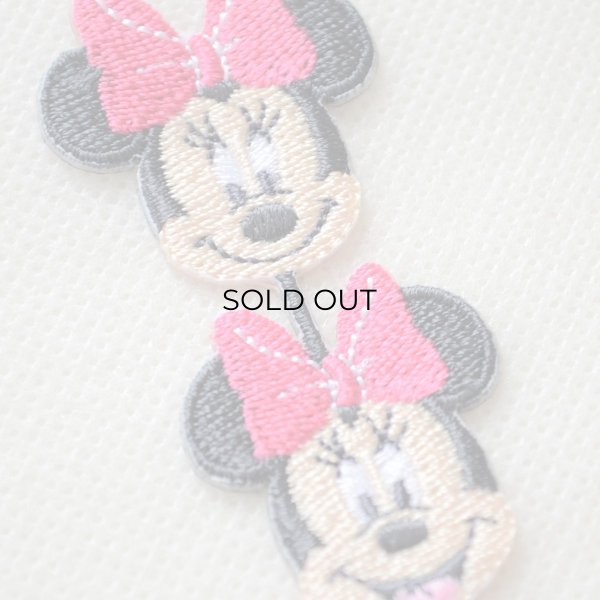 画像2: ワッペン ディズニー ミニーマウス ライン アイロン シール おしゃれ 大人 (2)