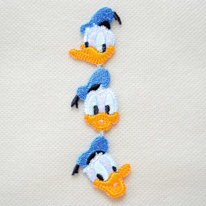 画像1: ワッペン ディズニー ドナルドダック ライン アイロン シール おしゃれ 大人