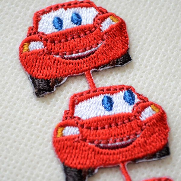 画像2: ワッペン ディズニー カーズ コミカル ライン アイロン シール おしゃれ 大人 (2)