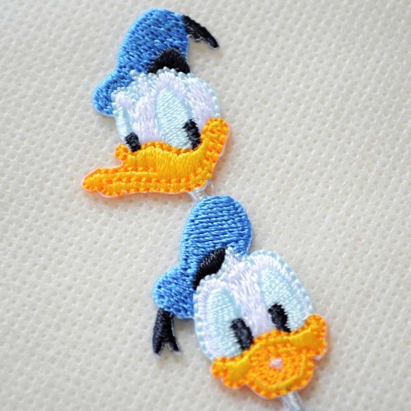 画像2: ワッペン ディズニー ドナルドダック ライン アイロン シール おしゃれ 大人 (2)