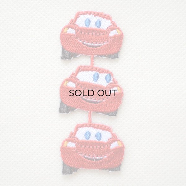 画像1: ワッペン ディズニー カーズ コミカル ライン アイロン シール おしゃれ 大人 (1)