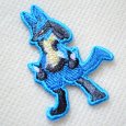 画像2: ポケモン ポケットモンスター ワッペン ルカリオ アイロン シール 刺繍 キャラクターグッズ 入園準備 入学準備 (2)
