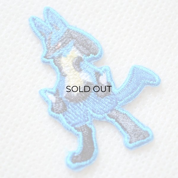 画像2: ポケモン ポケットモンスター ワッペン ルカリオ アイロン シール 刺繍 キャラクターグッズ 入園準備 入学準備 (2)
