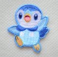画像1: ポケモン ポッチャマ ワッペン アップリケ アイロン シール 刺繍 ポケットモンスター キャラクターグッズ 入園準備 入学準備 (1)