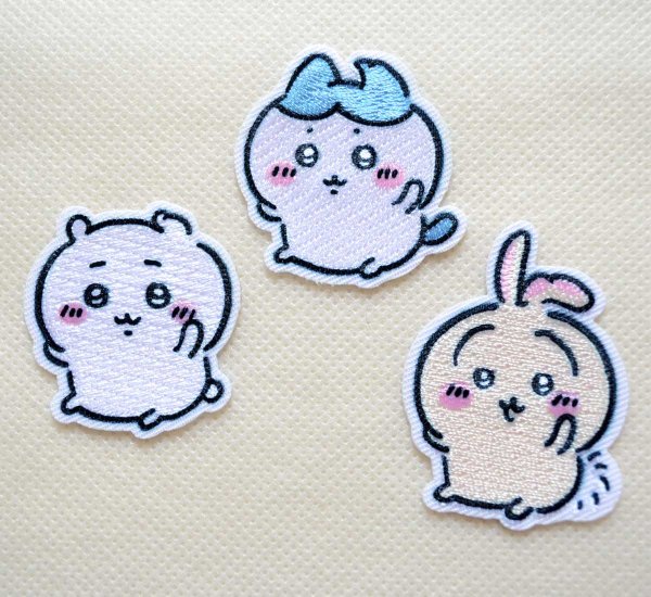画像3: ちいかわ ワッペン 刺繍 アイロン・シール両用タイプ｜入園・通園グッズにおすすめ♪ (3)