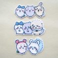 画像4: ちいかわ ハチワレ うさぎ ワッペン 刺繍 アイロン・シール両用タイプ｜入園・ 通園グッズにおすすめ♪ (4)
