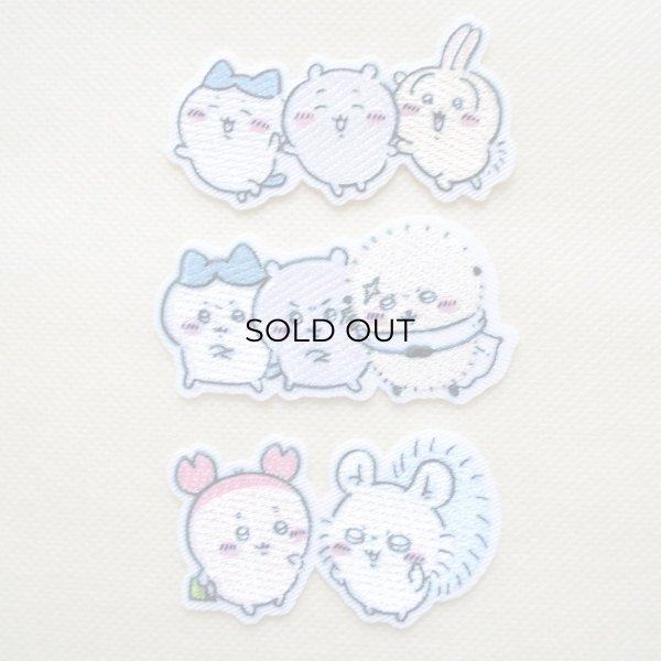 画像4: ちいかわ ハチワレ うさぎ ワッペン 刺繍 アイロン・シール両用タイプ｜入園・ 通園グッズにおすすめ♪ (4)