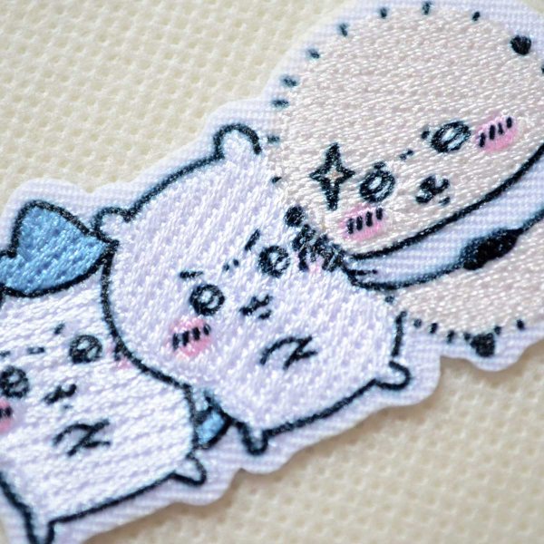 画像2: ちいかわ ハチワレ ラッコ ワッペン 刺繍 アイロン・シール両用タイプ|入園・ 通園グッズにおすすめ♪ (2)