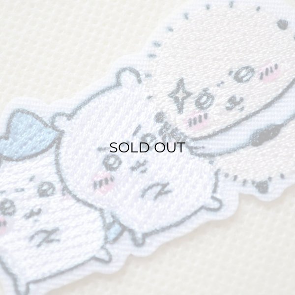 画像2: ちいかわ ハチワレ ラッコ ワッペン 刺繍 アイロン・シール両用タイプ｜入園・ 通園グッズにおすすめ♪ (2)