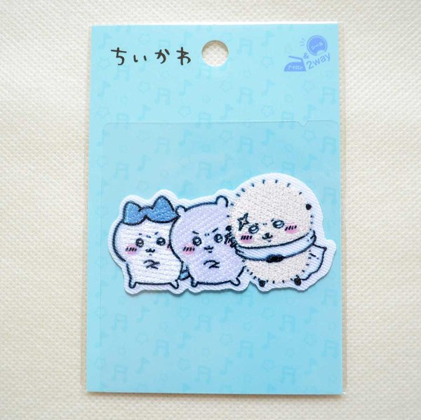 画像3: ちいかわ ハチワレ ラッコ ワッペン 刺繍 アイロン・シール両用タイプ|入園・ 通園グッズにおすすめ♪ (3)