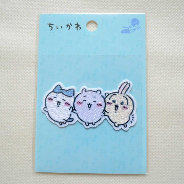 画像3: ちいかわ ハチワレ うさぎ ワッペン 刺繍 アイロン・シール両用タイプ|入園・ 通園グッズにおすすめ♪ (3)
