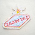 画像3: ネオンサイン風 ラスベガス 刺繍ワッペン USAモチーフ おしゃれファッションワッペン アイロン接着 (3)