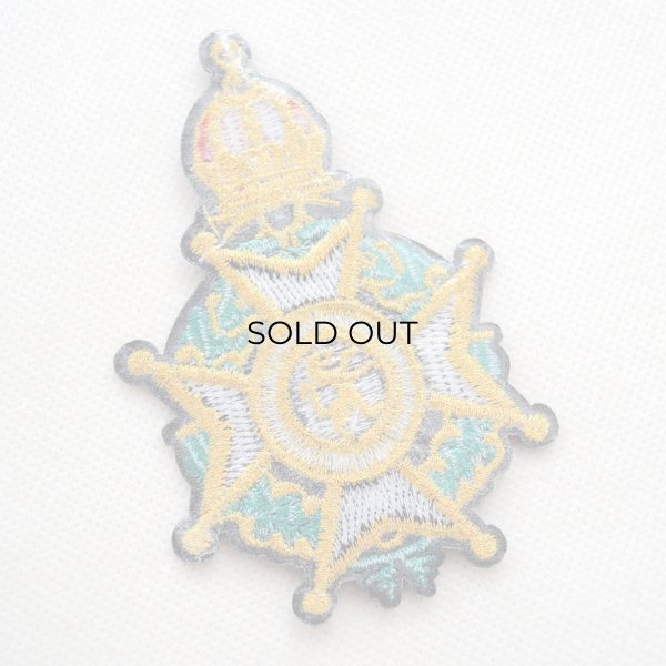画像3: 勲章モチーフ 刺繍 エンブレム ワッペン ヨーロピアン風デザイン ジャケットに映える アイロン接着OK 大きめ (3)