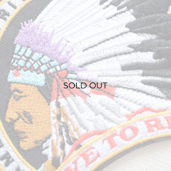 画像2: AMERICAN HERITAGE ネイティブアメリカン 刺繍 ワッペン LIVE TO RIDE バイカー ファッション (2)