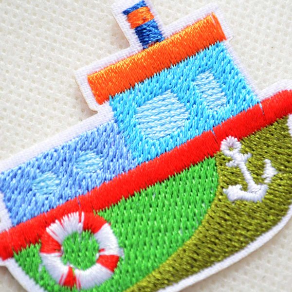 画像2: 刺繍 ワッペン 船モチーフ ヨット・クルーザー・マリンデザイン (2)